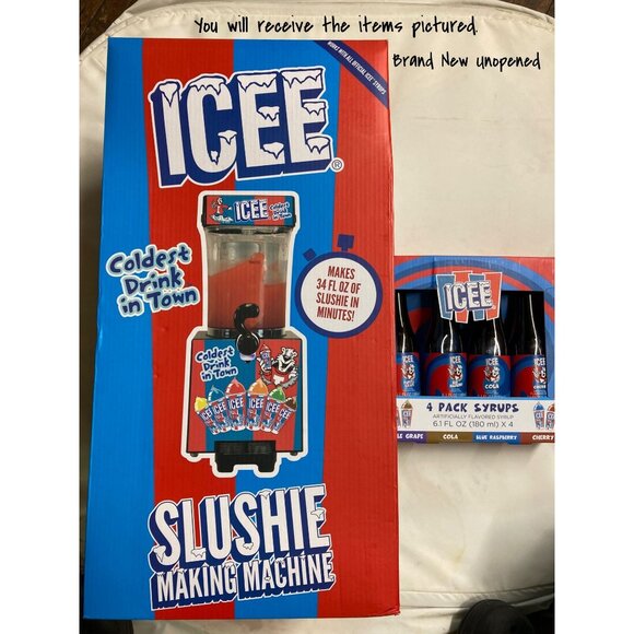 ICEE Home Slushie Maker with 4 Syrup Packs - New Ice Machine In Box - Picture 1 of 9
